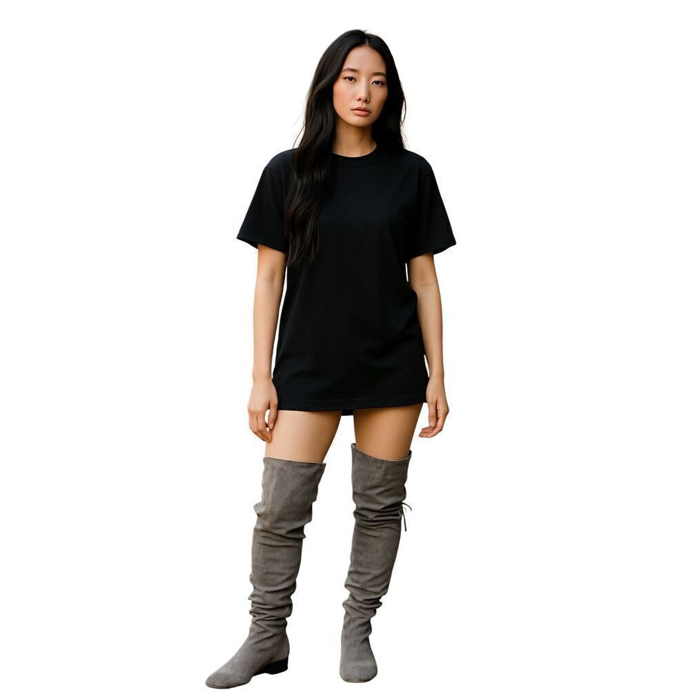 Enzo Angiolini Knee High Gray Suede Slouch Boots Size 8.5